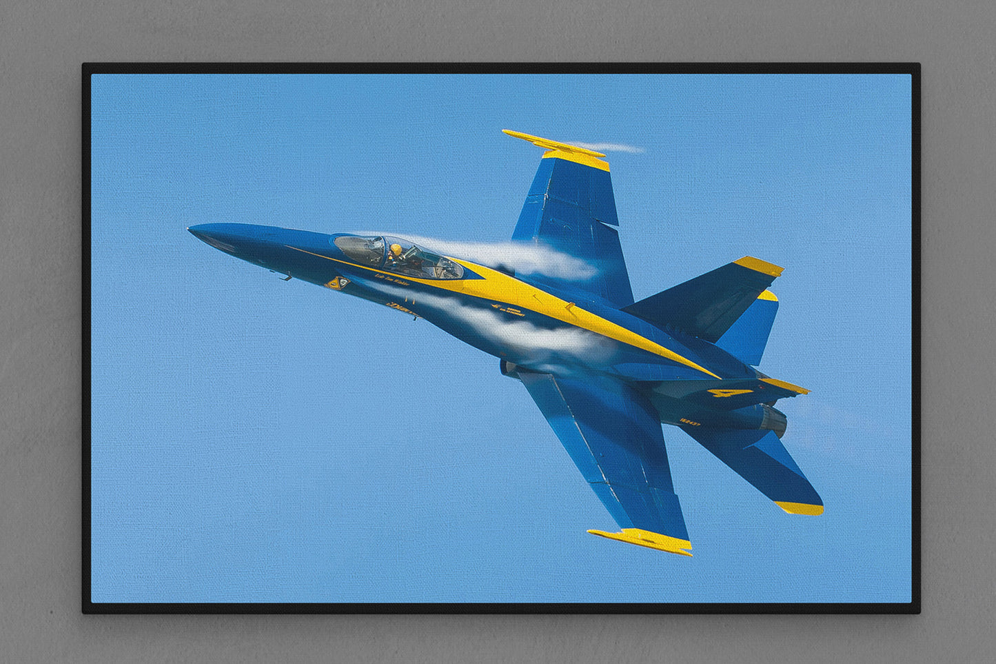 Canvas Frame with "Blue Angles F18" Image