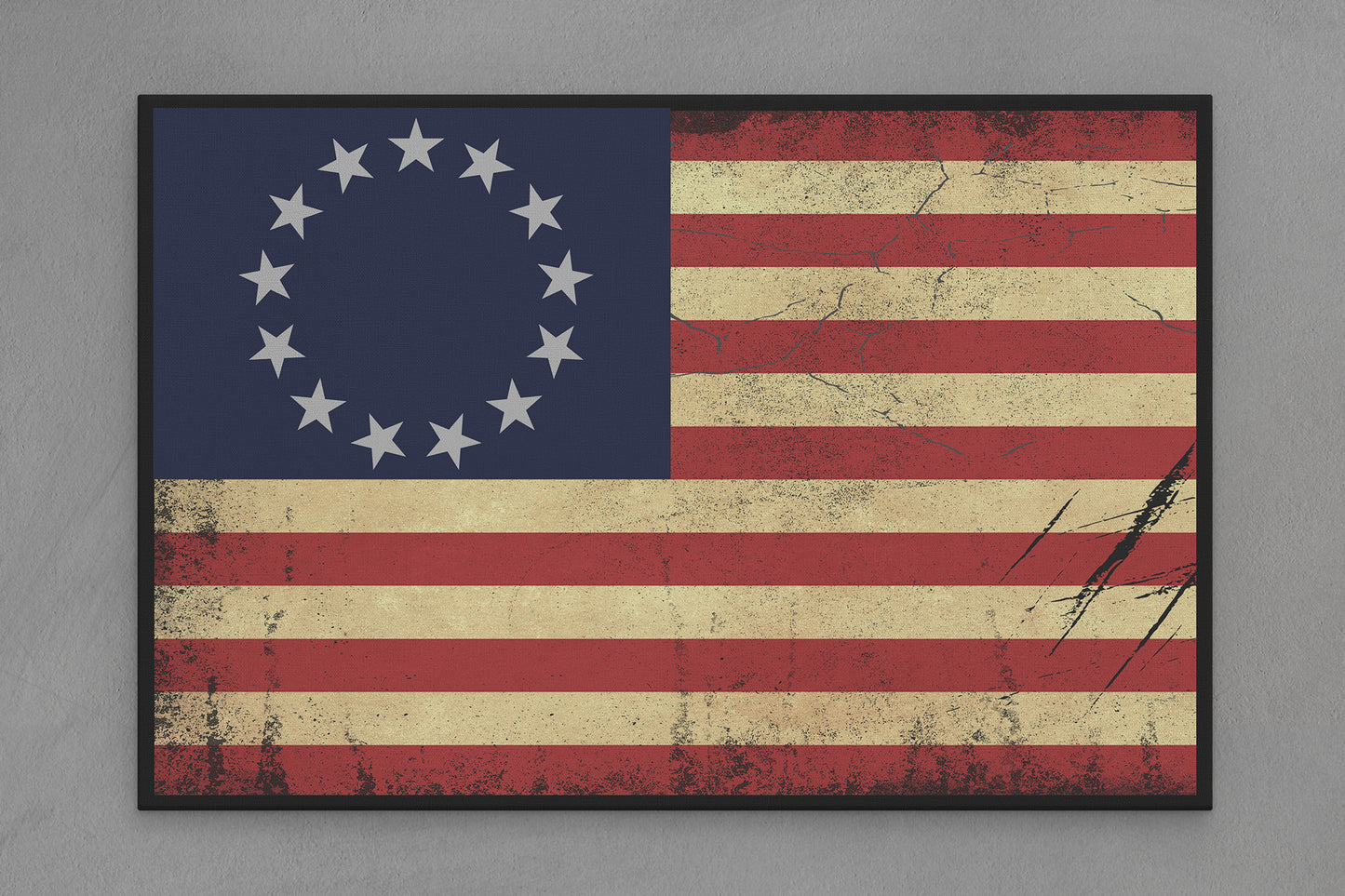 United States Canvas Flag with "Betsy Ross" Image