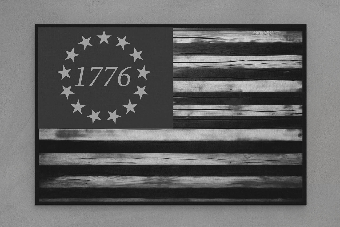 United States Canvas Flag "Bicentennial 1776" Image