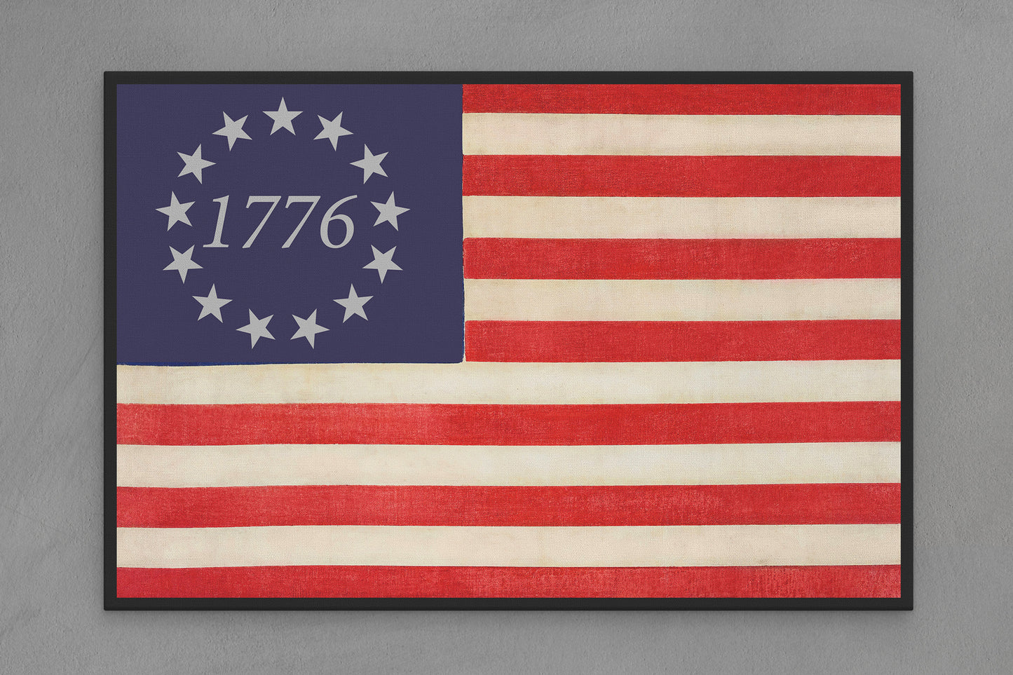 United States Canvas Flag "Bicentennial 1776" Image