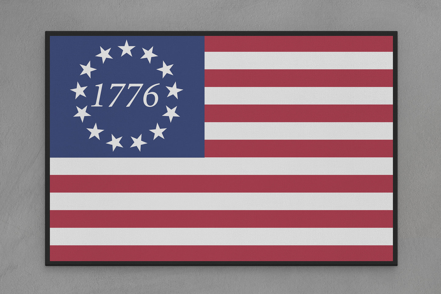 United States Canvas Flag "Bicentennial 1776" Image